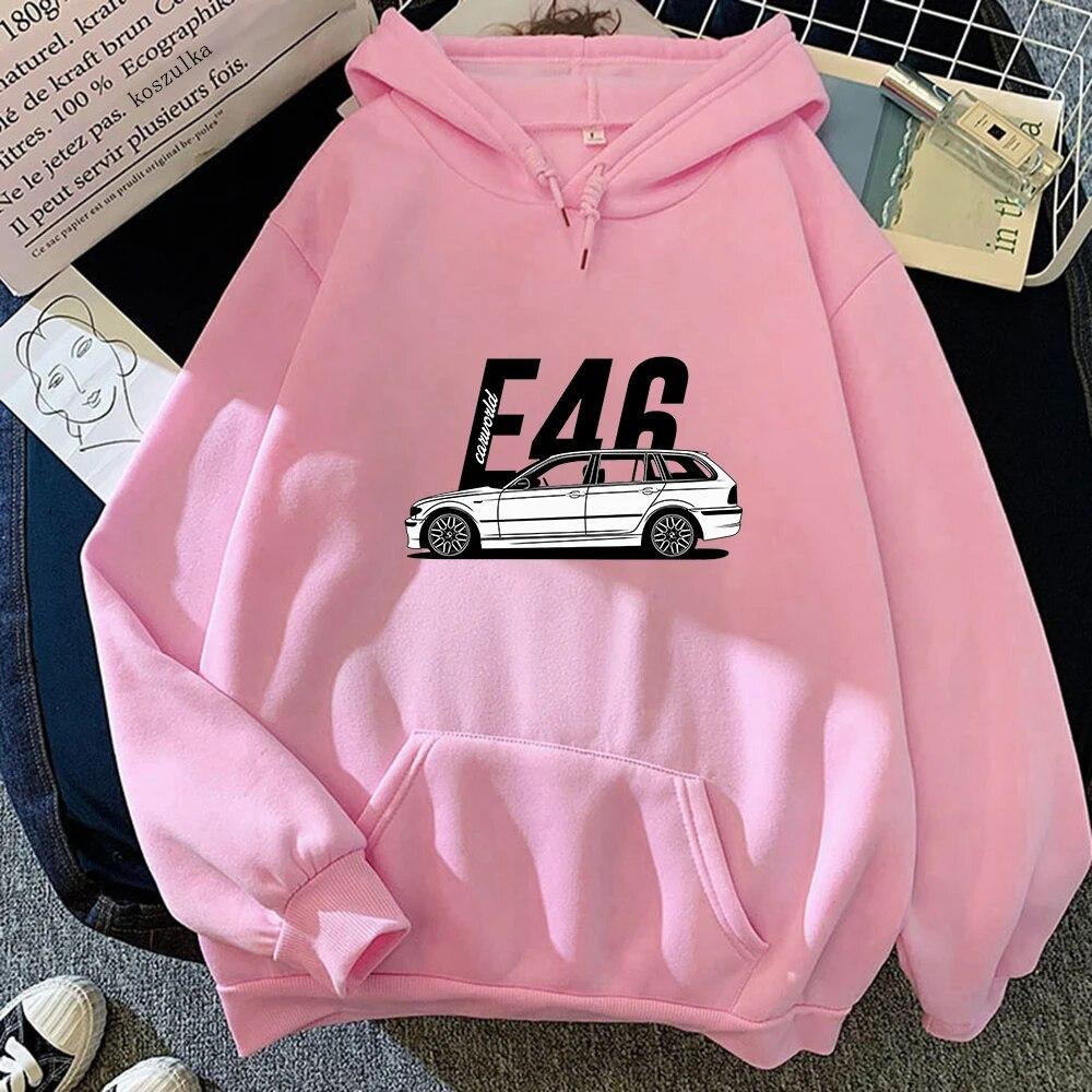 Winter E46 Auto Hoodies Frühling/Herbst Frauen Tops Ästhetische Kleidung Mode Männer Sweatshirt Grafik Hoodie