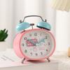 High-value macaron candy color cartoon children's ringing alarm clock sweep seconds silent night light clock watch