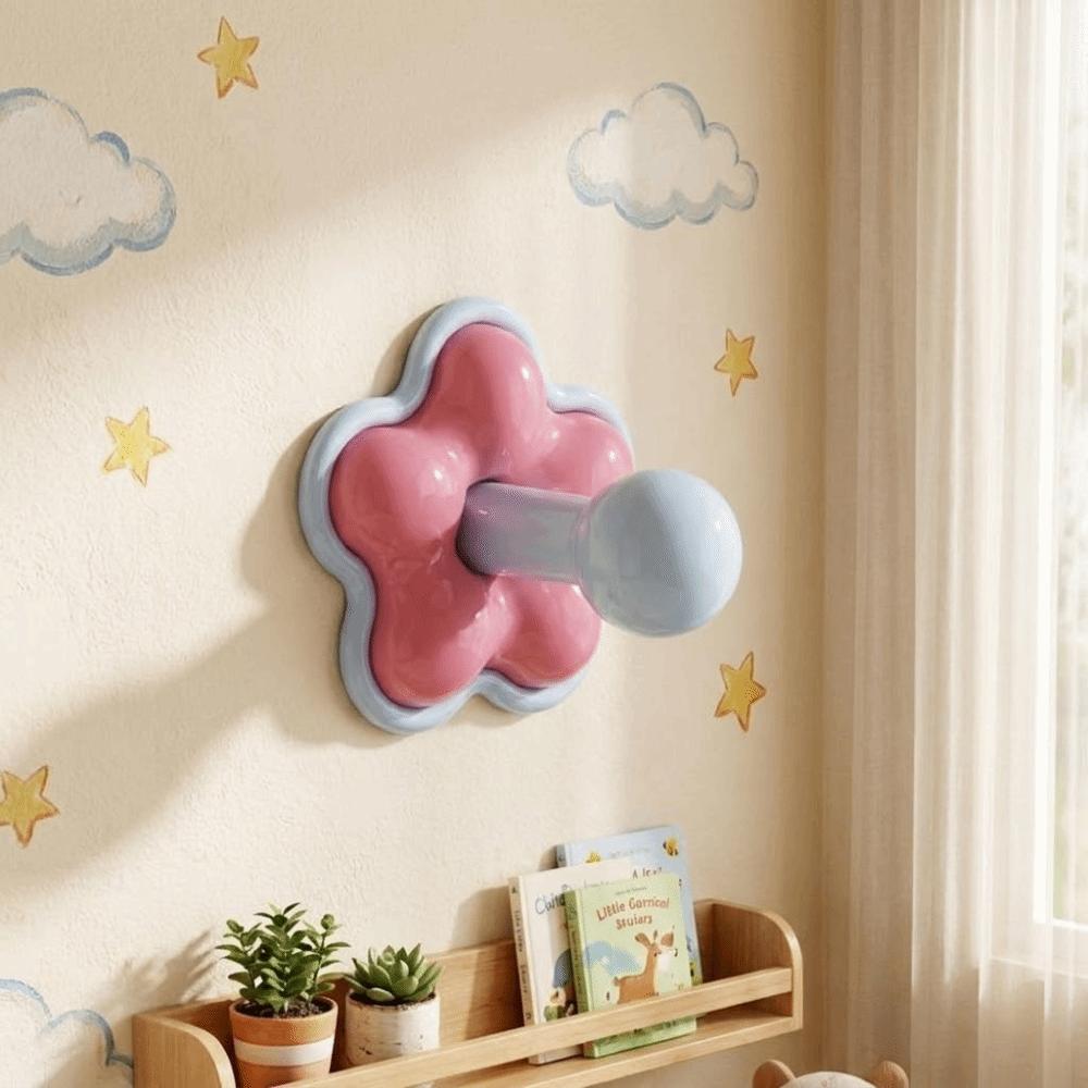 6PCS/SET Plastic Wall Hook Flower Shape Bathroom Hook Durable Storage Hook Bathroom