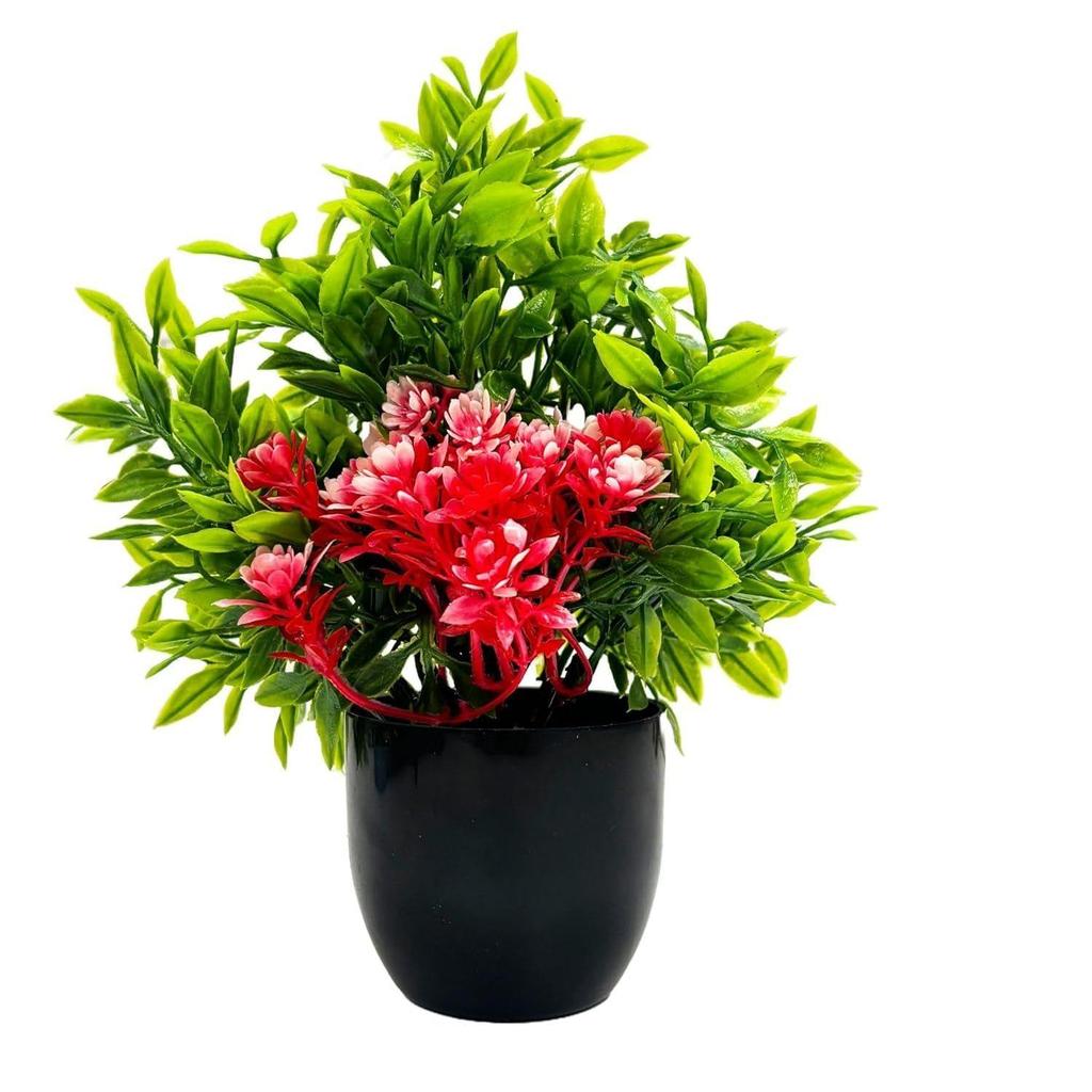 Artificial Potted Plants, Artificial Plastic Eucalyptus Plants Small Indoor Potted Houseplants, Small Faux Plants for Home Decor