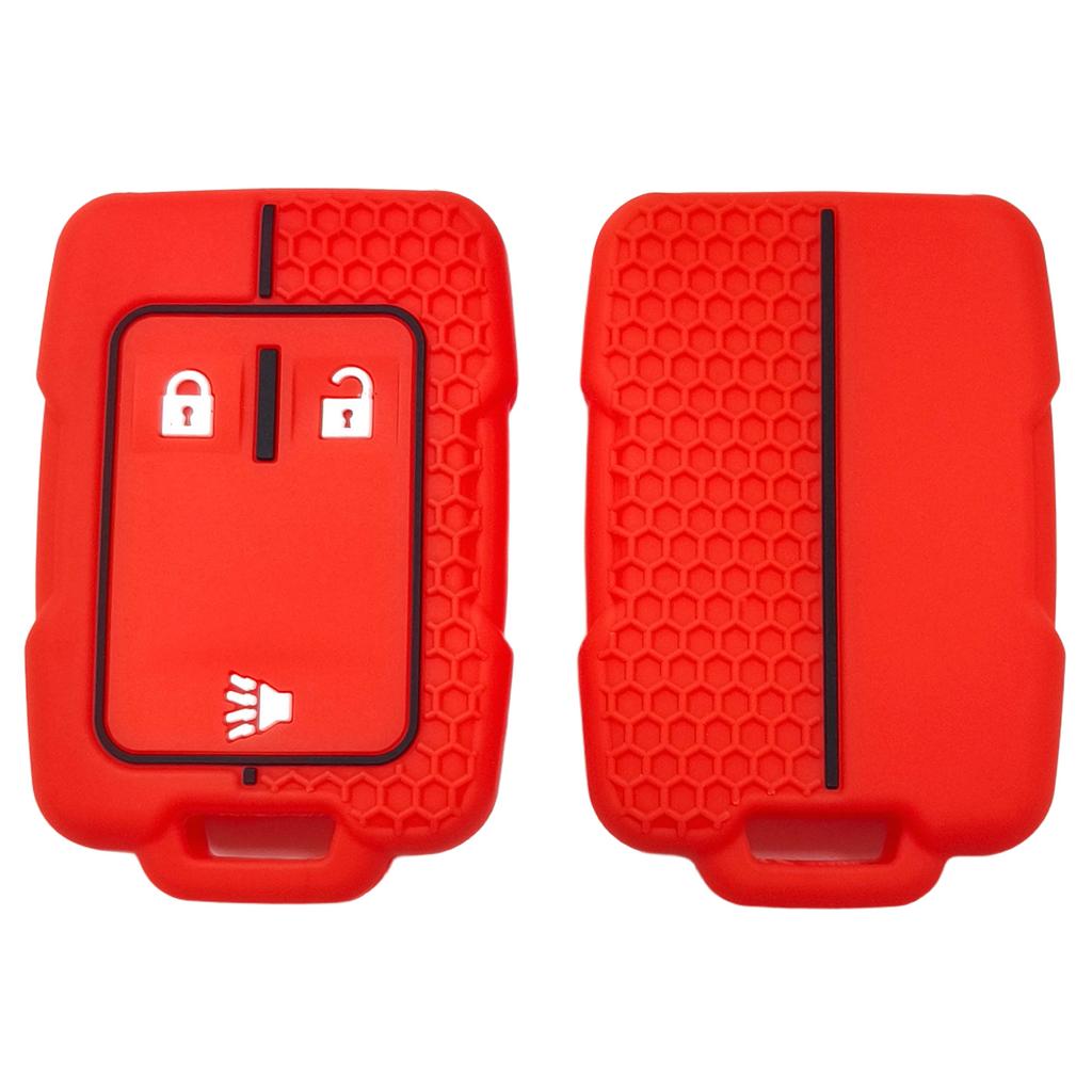 Rubber Car Key Fob Cover Silicone Protector Case for GMC Canyon Sierra Yukon Chevrolet Suburban Tahoe Colorado Silverado