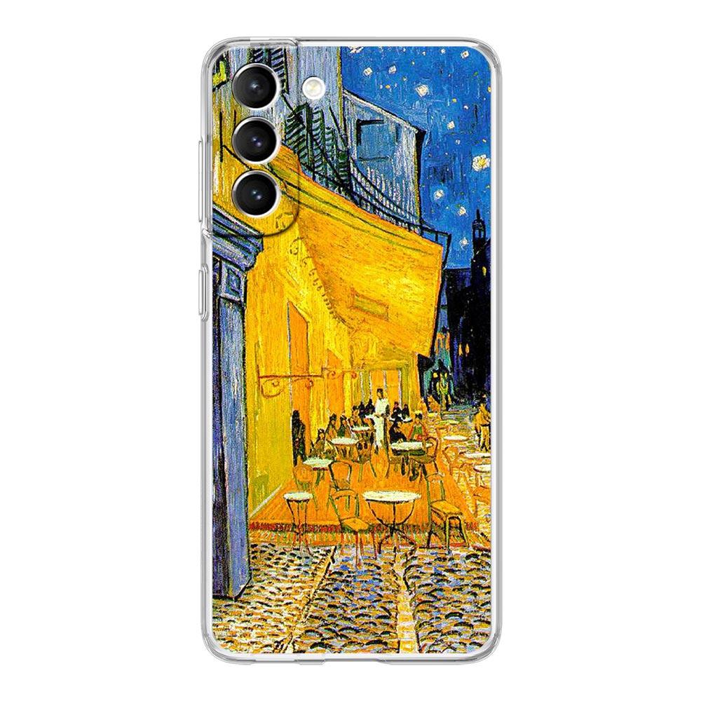 Starry Night Van Gogh Phone Case For Samsung Galaxy S24 S23 S22 S20 Ultra S21 FE 5G S10 S9 Plus S10E S8 Silicone Clear Cover