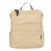 Men Nylon Backpack Solid Color Women Small Backpack