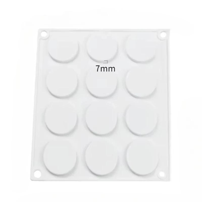 1pc Wax Seal Stamp Mold 4/12/24 Round Silicone Mat DIY Crafts Wax Seal Mat Tool French Mousse Cake Baking Tools