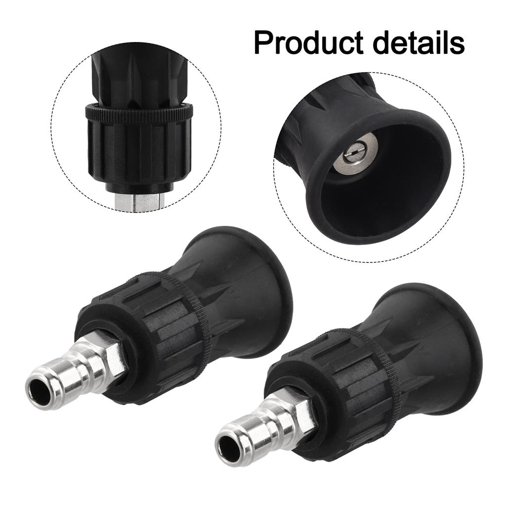 40 Degree Spray Nozzle for Pressure Washer with Rubber Coated Tip To Minimize Splash and Protect Paint Surfaces