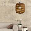 Lamp Shade Cover Light Woven Pendant Chandelier Rattan Ceiling Lampshade Shades Cage Weaving Rustic Replacement Farmhousewicker