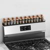 Expandable Oven Rack Stove Top Magnetic Stove Shelf Organizer Adjustable Magnetic Spice Rack Shelf for Stove Top for Countertop
