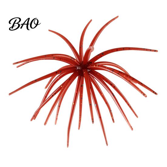 Realistic Bionic Fishing Tackle Floating Sea Urchin Soft Lures, Highly Elastic TPE Baits, Versatile Glue Baits for Rivers Flexible Tentacles