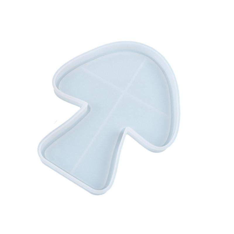Mushroom Coaster Epoxy Resin Mold Storage Tray Plate Dish Mat Silicone Mould  Crafts Jewelry Holder Organizer