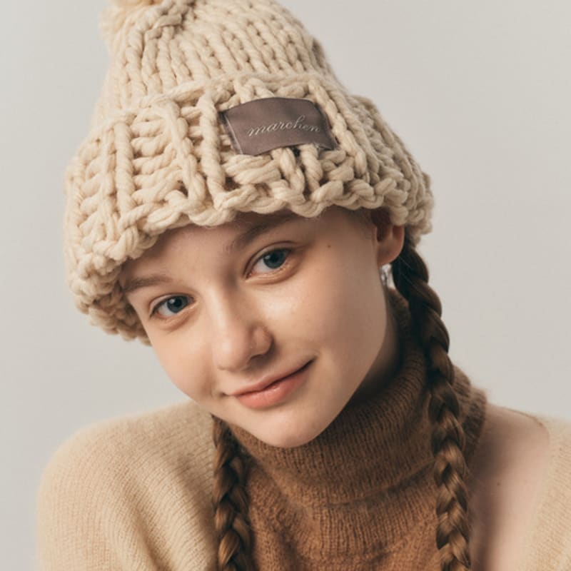 Marchen Loop Knit Chunky Hat_6color