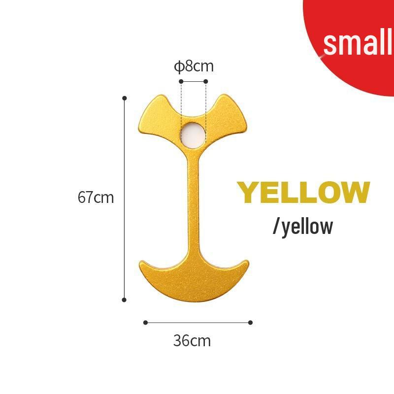 Fish-Shaped Outdoor Tent Peg and Rope Adjuster for Camping