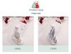 White Plush Snowflake Christmas Tree Stocking for Kids - Holiday Gift & Candy Bag