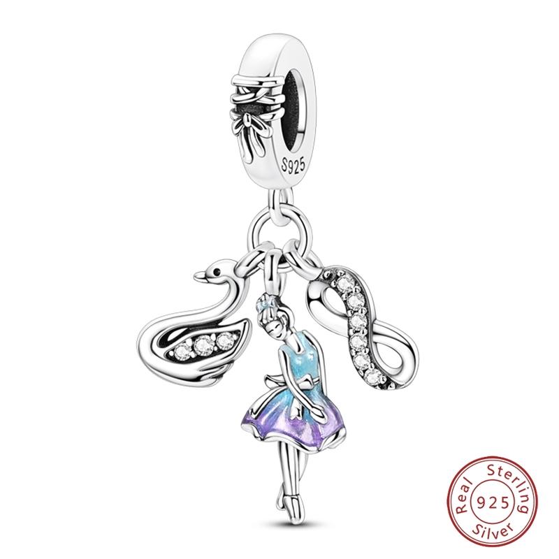 Süßer Kupfer Schildkröte Bogen Muschel Parfüm Kopfhörer Ballett Anhänger Perlen Passend für 3mm Armbänder DIY Feiner Schmuckherstellung