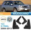 Black ABS Mudguard Flap Set for Nissan Cars
