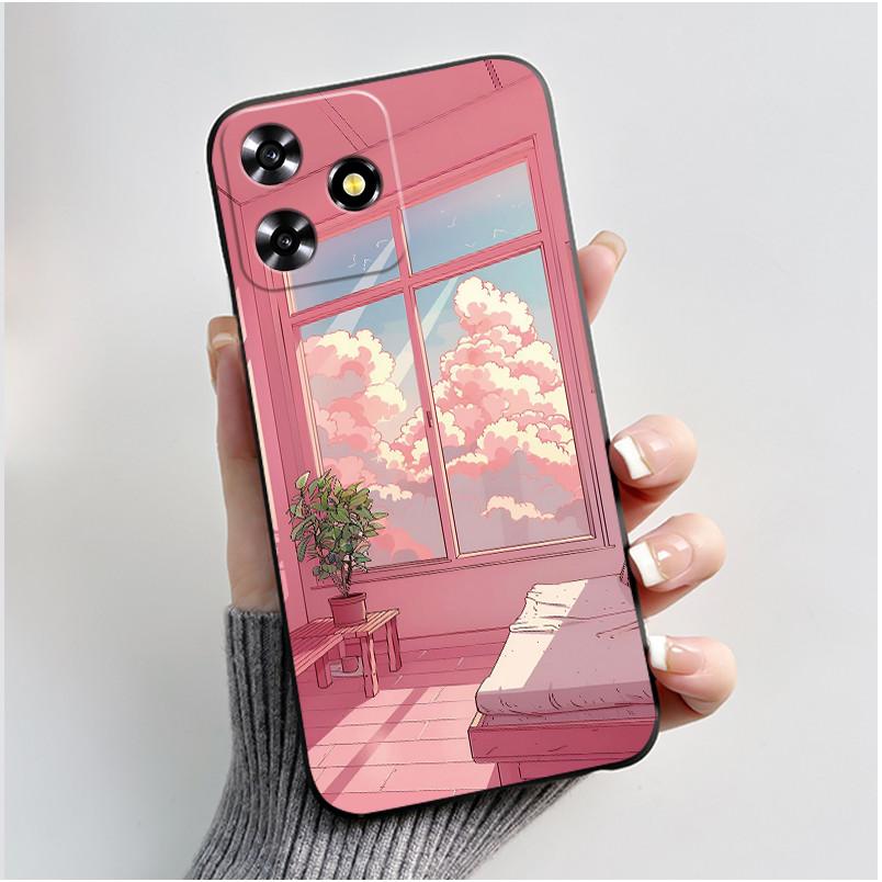 For ZTE Blade A73 4G Case Luxury Dragon Cute Cool Boys Girls Black Matte Soft Silicone Casing For ZTE Axon 50 Lite Bumper Cover