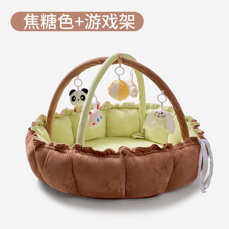 0-1Baby play mat and gym rack 3-9-121-month-old baby crawling mat, baby crib, baby toy