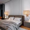 European LED Wall Lamp: Wooden Craft Bedside Light for Hotel or Bedroom