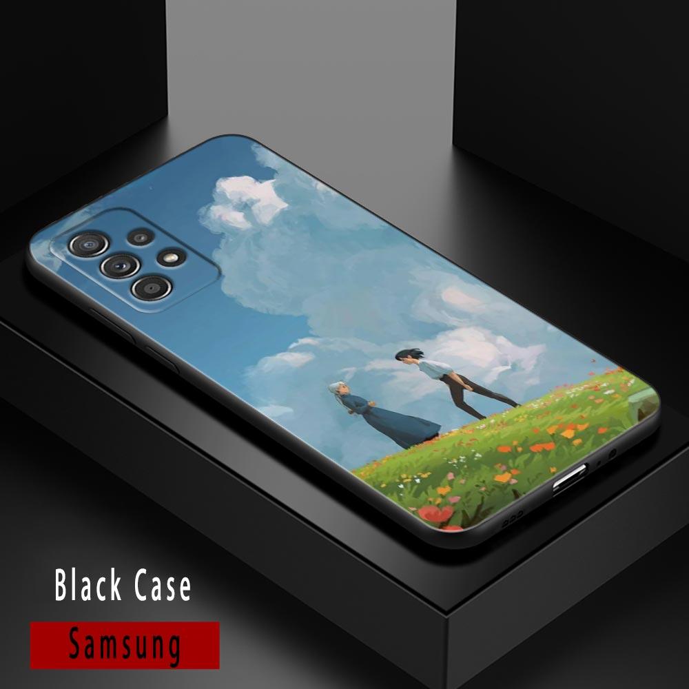 

Чехол для телефона Samsung Galaxy A72 A52 A53 A71 A91 A51 A42 A41 Note 20 Ultra 8 9 10 Plus 5G Чехол Аниме Ходячий замок Хаула Samsung Note 8