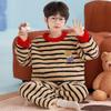 Boys Warm Flannel Pajama Set Winter Thick Coral Fleece Sleepwear Kids 8 Years