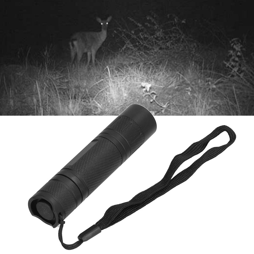 IR Flashlight Zoomable IPX54 Waterproof Anti Reverse Connection Comfortable Grip Led Flashlight for Hunting Home940NM