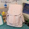 Schoolbag French Gentle Wind Floral Backpack Female Lace Edge Student Schoolbag Soft Cute Cream Wind Girlish Backpack Manufacturer