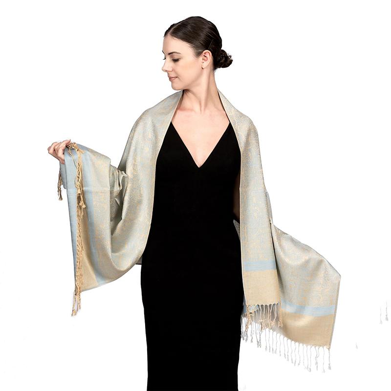 New Fashion Jacquard Women's Scarf Winter Long Soft Shawl Women's Printed Pattern Headband Comfortable and Warm