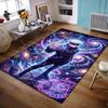 Mystical Character with Cosmic Symbols Non-slip rug suitable for living room and bedroom sofas