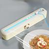 1PC Double Slide Knife Plastic Wrap Cutter Magnetic Suction Type Household Kitchen Adjustable Baking Paper Tinfoil Cutter Storage Box