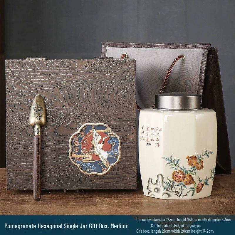 

Керамическая чайница Qianyu с металлической крышкой