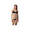 Moderne Anziehungskraft Jacquard-Bund Sexy Bikini Dreieckige Unterwäsche Damenunterwäsche Space-Black F3787AD-001