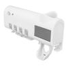 Toothbrush Holder 4 Slots Intelligent Cleaning Punch Free Wall Mounted Toothbrush Cleaner with