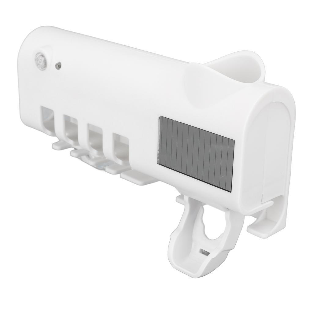 Toothbrush Holder 4 Slots Intelligent Cleaning Punch Free Wall Mounted Toothbrush Cleaner with