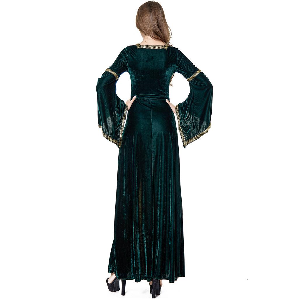 Halloween Greek Court Princess and Queen Costumes, Retro European Royal Drama Stage Costumes