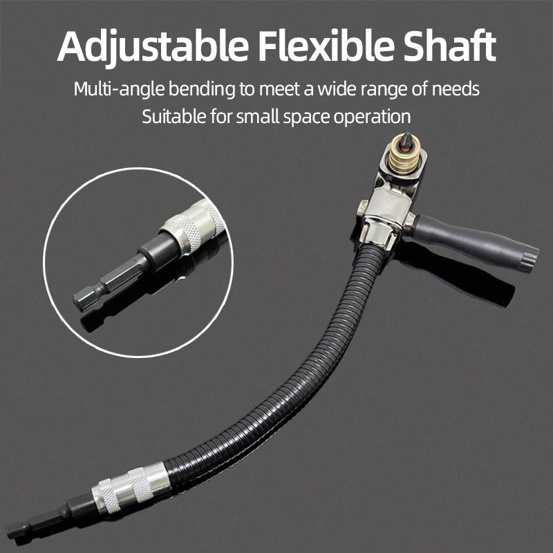 90 Angle Screwdriver Set Socket Holder Adapter Adjustable Bits Drill Bit Screw Driver Tool Hex Bit Socket Slotted Phillips Bits