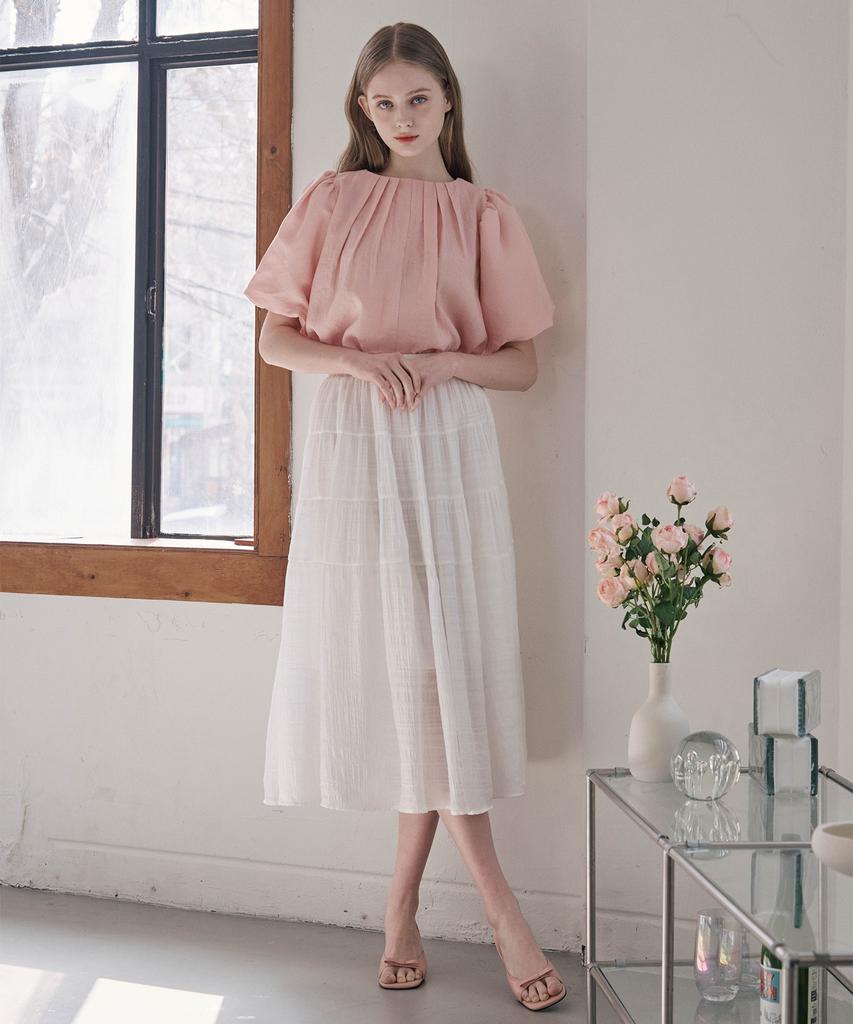 SOUP Tiered Flare Long Skirt (Sb3Srf1)