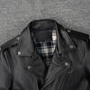 Motorcycle Jacket Men Genuine Cow Leather Jackets Slim Short Men's Cowhide Coat Autumn Biker Jacket Moto Riding Clothing Spring