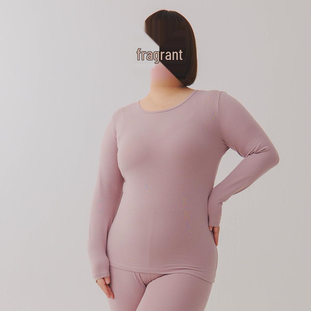 

7A Antibacterial Plus Size Women’s Thin Cotton Base Layer Set for Autumn and Winter XL (approx. 115-130 jin)
