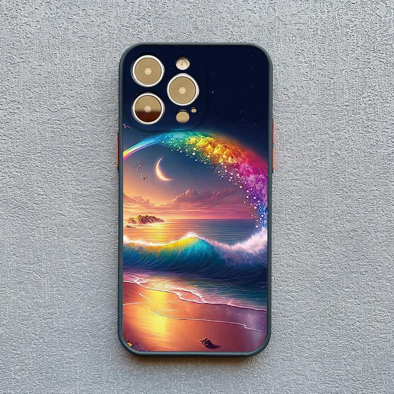 

The Starry Night Art Aesthetic Beach Night View Phone Case For iPhone 17 16 15 11 Pro Max Plus XS X XR 13 12 Pro Max Mini Cover iphone14 plus