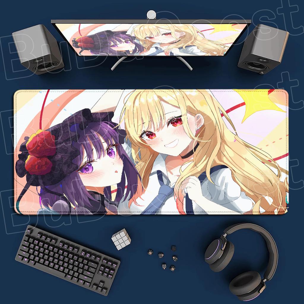 Speed Pc Accessories Large My Dress-Up Darling Mouse Pad Table Mat Marin Kitagawa Carpet 900x400mm HD Printing Rubber Gaming Rug