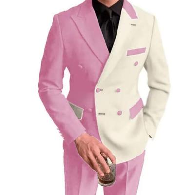 Costume de mariage slim fit pour homme 2026 Nouveau design à couleurs croisées