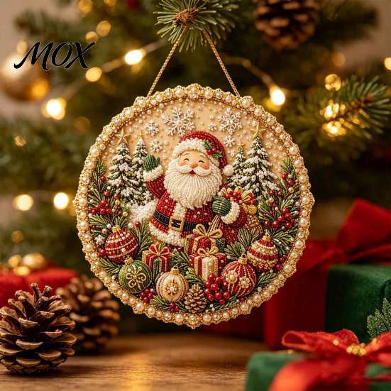 Handmade Wall Decor DIY Pearl Painting Kit for Adults Beginners, 3D Wreath Art Craft Set with Three Dimensional Frame, Decorative Seasonal Hanging