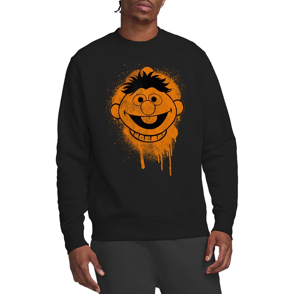 Sesame Street Unisex Adult Ernie Face Sweatshirt