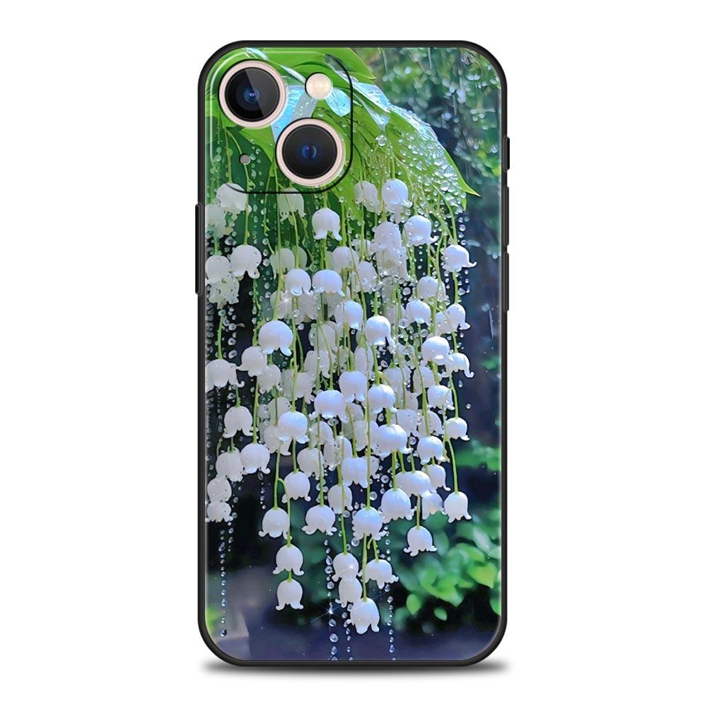 

Lily Of The Valley Clear Floral Phone Case Cover for iPhone 17 16 15 14 13 12 11 Pro Max 17 Air Plus Shockproof Soft TPU Shell iPhone 17 Air