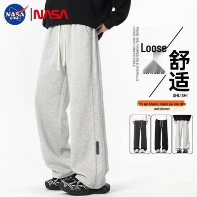 NASA NOAH Men's American Style Straight Leg Sweatpants