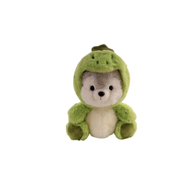 

Dress Crossdressing Dog Up Husky Transformation Doll Stuffed Animal Toy Gift Dinosaur,20cm/7.87in