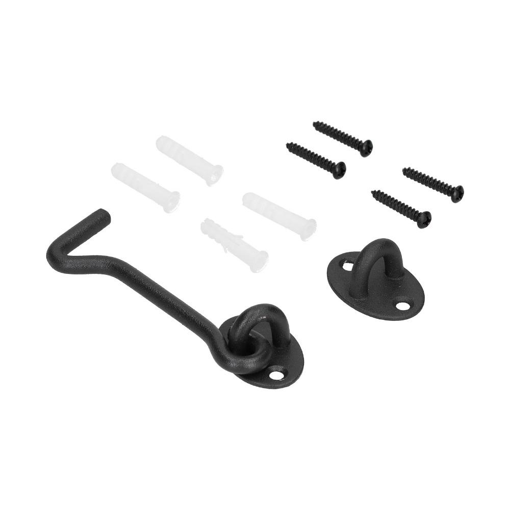 4 Inch Sliding Door Latch Black Gate Latch Hardware Barn Door Lock Sliding Door