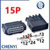 15 Pin Auto connector Car front bumper radar sensor harness plug 1564456-2 7590357-05 1564457-2 7590364-02 1564460-2