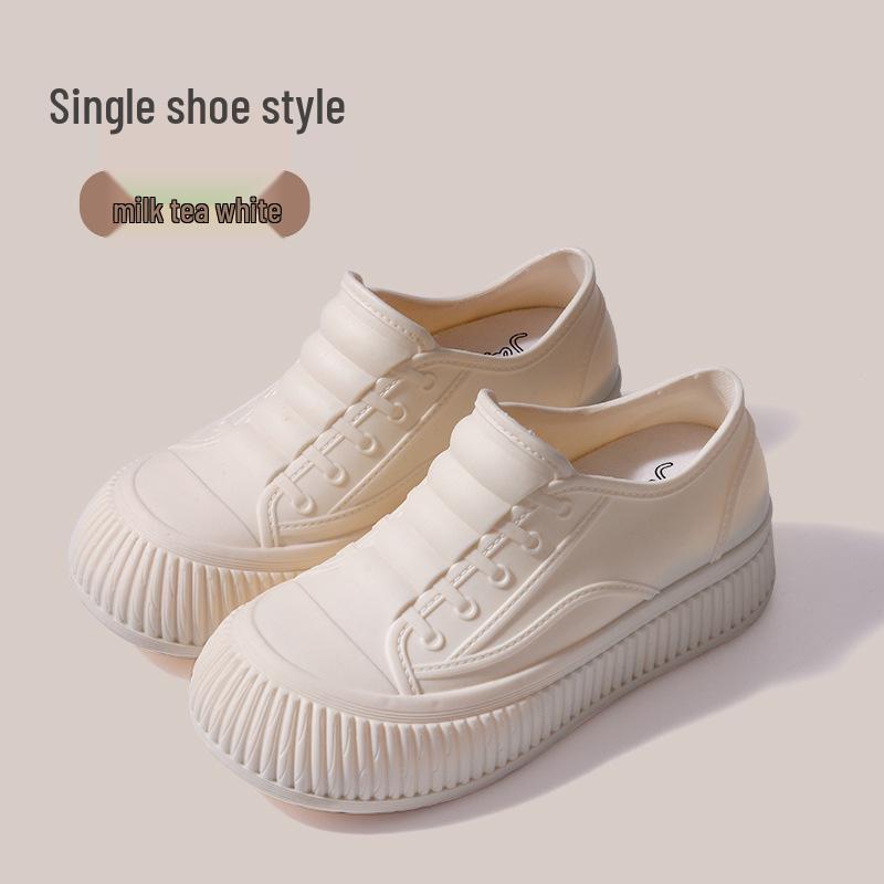 Women s Fashion Waterproof Fleece-Lined Non-Slip Short Rain Boots 36