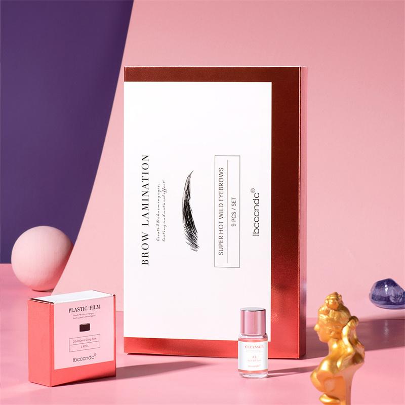Sada na permanentní zvednutí obočí, lifting obočí, laminaci obočí s potravinářskou fólií, výživou a permovací lotion s keratinem pro domácí použití