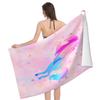 Magical Pink Unicorn Beach Towel Flat Print Soft Quick Dry Bath Towel for Kids Girls Gift Summer Outdoor Pool Travel Blanket